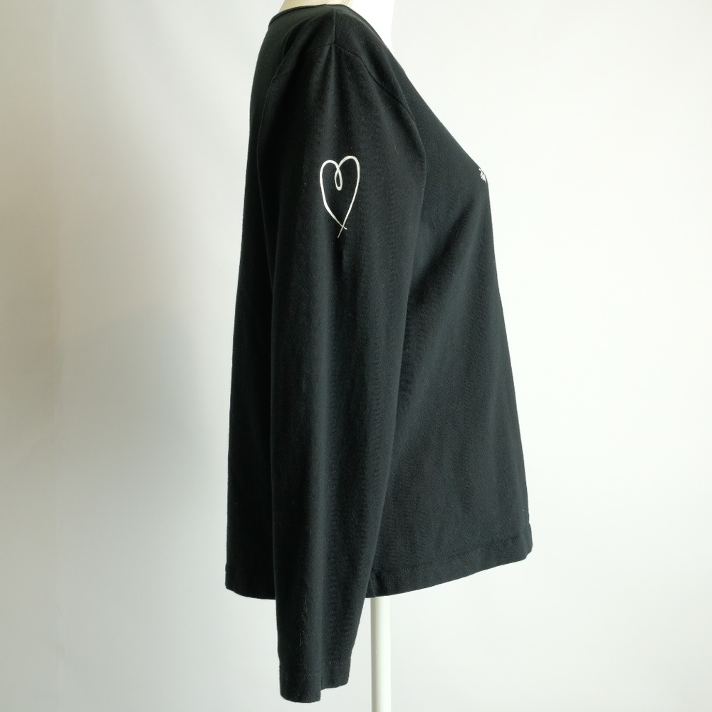 Chico's "Follow Your Heart" Long Sleeve Tee, Sz M - Picture 2 of 7